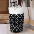 75L Collapsible Laundry Hamper with Handles – Black