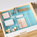 15-Piece Clear Drawer Organizer Set – 4 Sizes