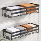 Adhesive Shower Caddy Set – 2 Pack, No Drilling Required