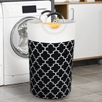 75L Collapsible Laundry Hamper with Handles – Black