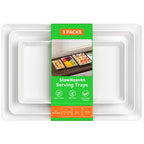 3-Piece Stackable Serving Tray Set – 3 Sizes
