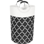 75L Collapsible Laundry Hamper with Handles – Black