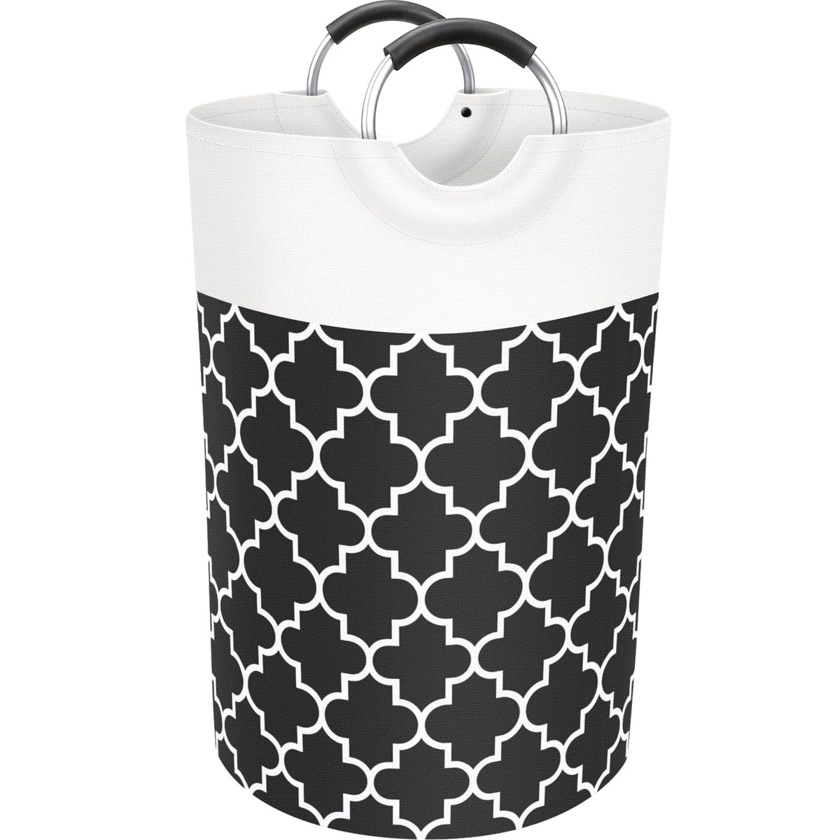 75L Collapsible Laundry Hamper with Handles – Black